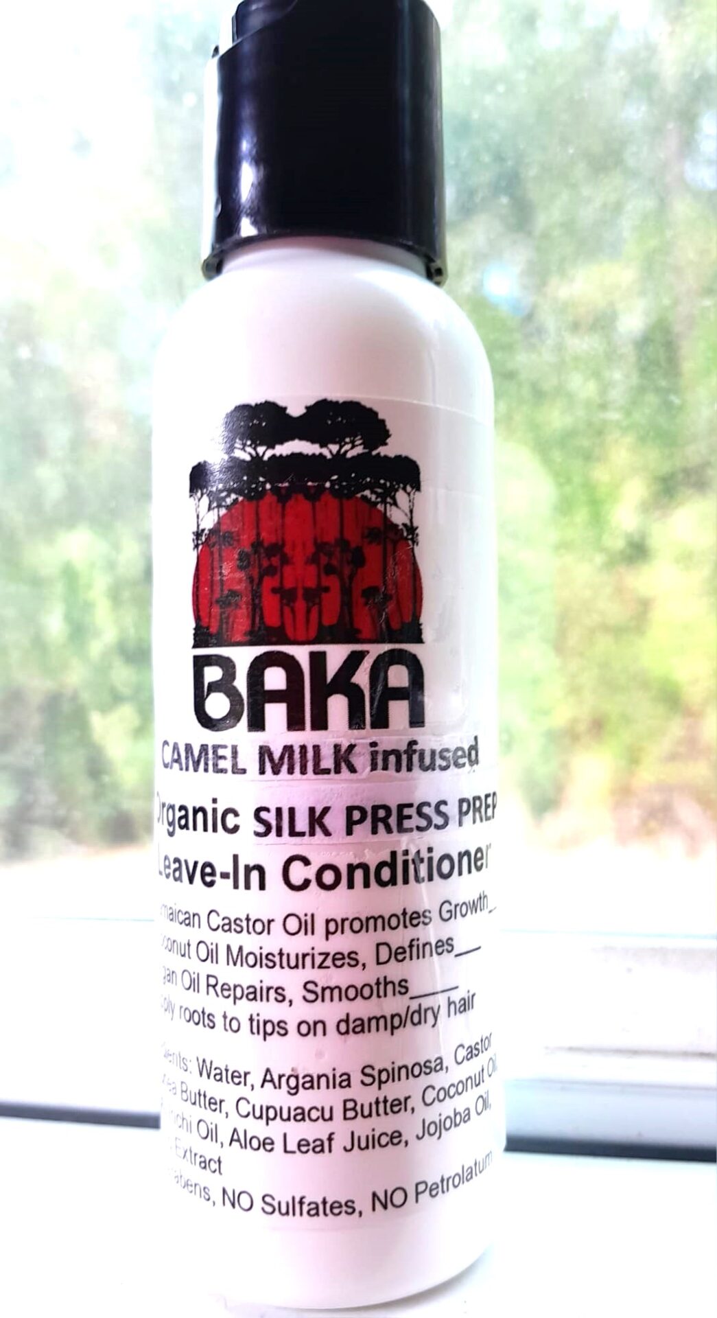 ORGANIC SILK PRESS, CURL DEFINITION, HAIR REPAIR Leave-in CONDITIONER with Camel Milk